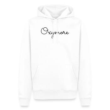 Oxymore - Sweat à capuche Premium bio Homme - blanc - Devant - Nico (187cm)