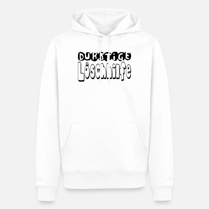 durstigelöschhilfe - Männer Premium Bio Hoodie - Weiß