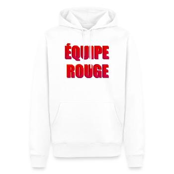 équipe rouge - Sweat à capuche Premium bio Homme - blanc - Devant - Nico (187cm)