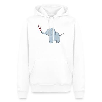 elefant elefantenhaut - Männer Premium Bio Hoodie - Weiß - Vorne - Nico (187cm)