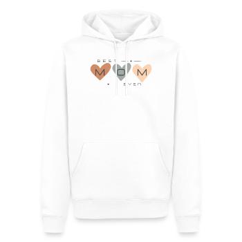 Meilleure maman de tous les temps - Sweat à capuche Premium bio Homme - blanc - Devant - Nico (187cm)