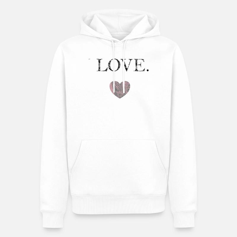 FÜR SIE - Männer Premium Bio Hoodie - Weiß