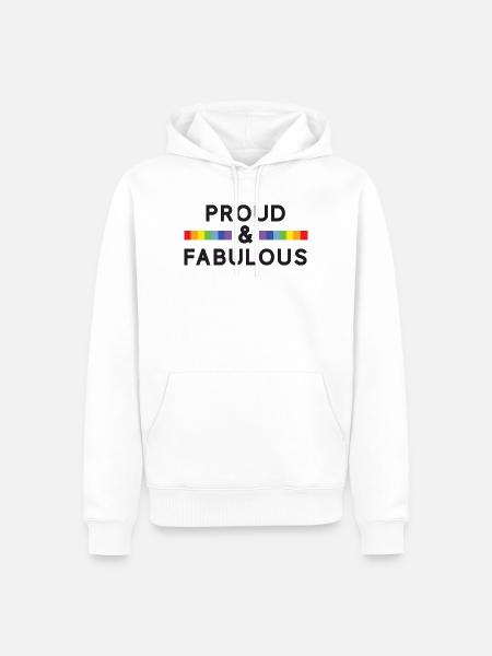 Pride Month - Stolz und fabelhaft - Männer Premium Bio Hoodie - Weiß