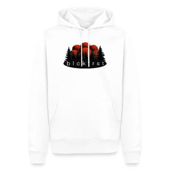 blckfrst clear - Männer Premium Bio Hoodie - Weiß - Vorne - Nico (187cm)