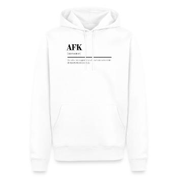 Définition humoristique de l'AFK' Gamer - Sweat à capuche Premium bio Homme - blanc - Devant - Nico (187cm)