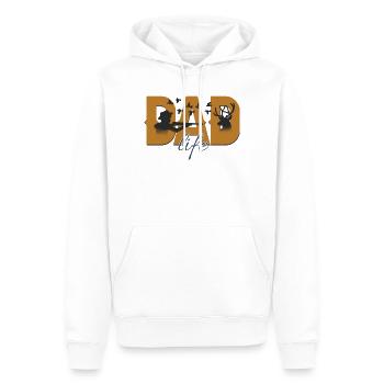 chasse, chasseur, j'aime la chasse - Sweat à capuche Premium bio Homme - blanc - Devant - Nico (187cm)
