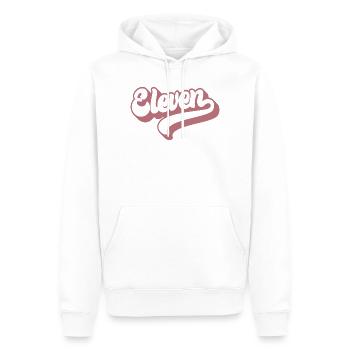 Eleven 11. Geburtstag für Mädchen im Alter von 11 Jahren - Männer Premium Bio Hoodie - Weiß - Vorne - Nico (187cm)