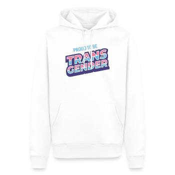 Pride Month - Stolz darauf, Transgender zu sein - Männer Premium Bio Hoodie - Weiß - Vorne - Nico (187cm)