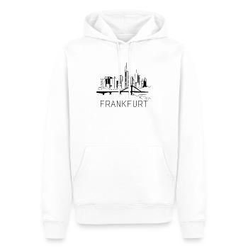 Frankfurt am Main Skyline Hessen - Männer Premium Bio Hoodie - Weiß - Vorne - Nico (187cm)