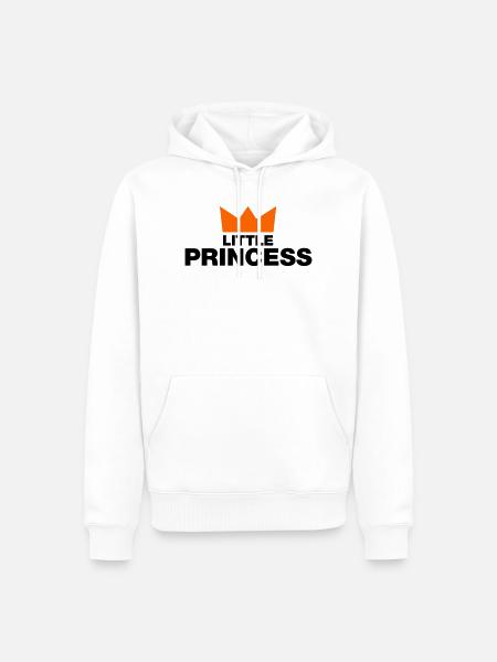 Little Princess mit Krone - Männer Premium Bio Hoodie - Weiß