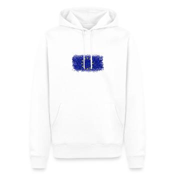 Europe Circle Flag Brush - Männer Premium Bio Hoodie - Weiß - Vorne - Nico (187cm)