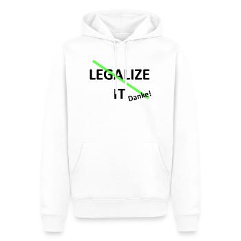 Legalize it weed Marihuana - Männer Premium Bio Hoodie - Weiß - Vorne - Nico (187cm)