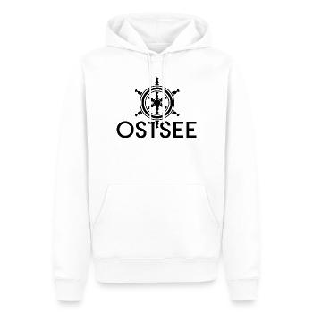 Anker Ostsee Symbol Logo See Norden Illustration - Männer Premium Bio Hoodie - Weiß - Vorne - Nico (187cm)