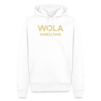 WOLA Warszawa Warsaw Warschau - Männer Premium Bio Hoodie - Weiß - Vorne - Nico (187cm)