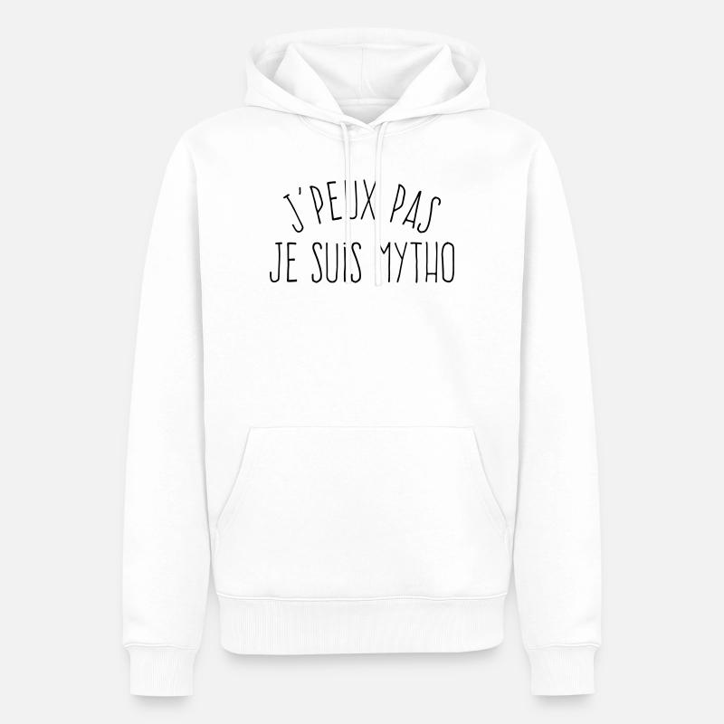 J'peux pas je suis mytho  - Sweat à capuche Premium bio Homme - blanc