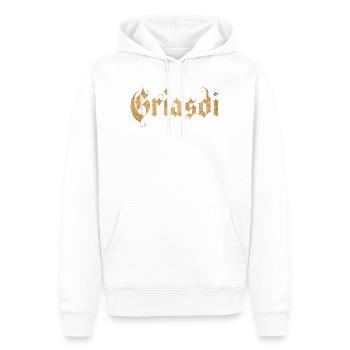 Griasdi Bavière Bavarois - Sweat à capuche Premium bio Homme - blanc - Devant - Nico (187cm)