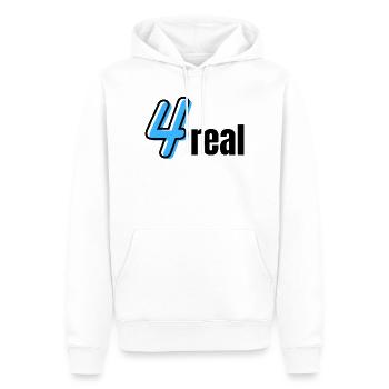 Neon Vier Typografie - Männer Premium Bio Hoodie - Weiß - Vorne - Nico (187cm)
