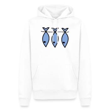 RUHESTAND. ALLES GUTE FÜR DEN RUHESTAND. ALLES GUTE FÜR DEN RUHESTAND. - Männer Premium Bio Hoodie - Weiß - Vorne - Nico (187cm)