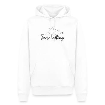 Sceau de Terschelling - Sweat à capuche Premium bio Homme - blanc - Devant - Nico (187cm)