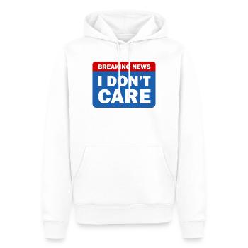 Neueste Nachrichten - Männer Premium Bio Hoodie - Weiß - Vorne - Nico (187cm)