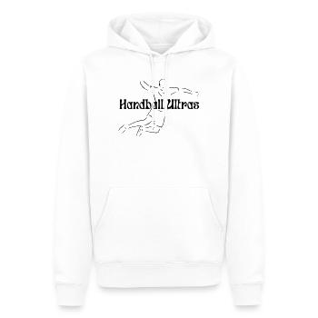 Handball Ultras - Männer Premium Bio Hoodie - Weiß - Vorne - Nico (187cm)