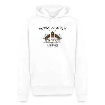 Hokkaido-jingu, Sapporo, Japan, Handzeichnung - Männer Premium Bio Hoodie - Weiß - Vorne - Nico (187cm)