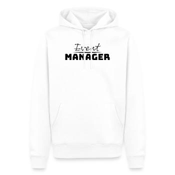 Tshirt fuer Event Manager black - Männer Premium Bio Hoodie - Weiß - Vorne - Nico (187cm)