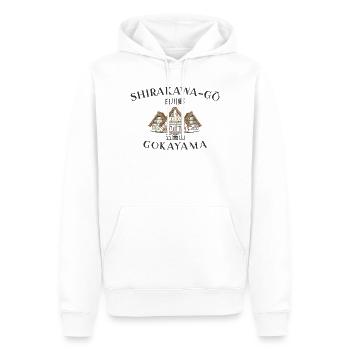 Villages de Shirakawa-gō et Gokayama, Japon Patrimoine mondial - Sweat à capuche Premium bio Homme - blanc - Devant - Nico (187cm)