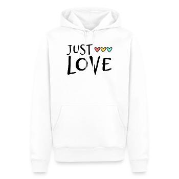 ICH HABE GERADE GEHEIRATET. Junggesellinnenabschied. VALENTINSTAG. PAAR - Männer Premium Bio Hoodie - Weiß - Vorne - Nico (187cm)