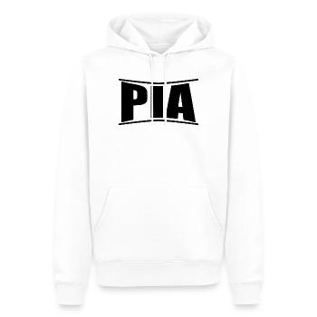 Pia t-shirt gift idea t-shirt - Men’s Premium Organic Hoodie - white - Front - Nico (187cm)