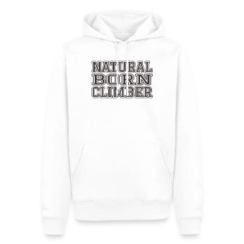 Geborener Kletterer - Männer Premium Bio Hoodie - Weiß - Vorne - Nico (187cm)