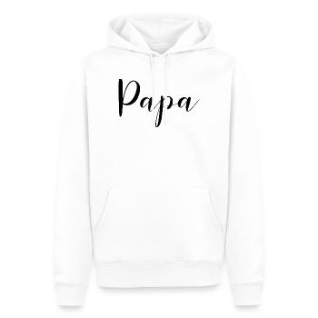 Conception de papa pour tous les pères - Sweat à capuche Premium bio Homme - blanc - Devant - Nico (187cm)