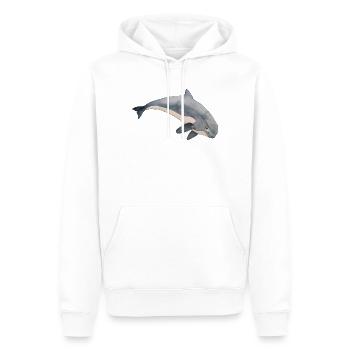 Schweinswal-Meerschweinchen - Männer Premium Bio Hoodie - Weiß - Vorne - Nico (187cm)