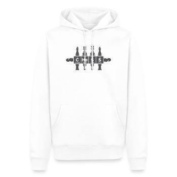 retro Figuren Periodensystem lustig icon Logo - Männer Premium Bio Hoodie - Weiß - Vorne - Nico (187cm)
