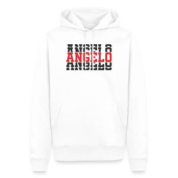T-Shirt Engel T-Shirt Geschenkidee gestapelter Text - Männer Premium Bio Hoodie - Weiß - Vorne - Nico (187cm)