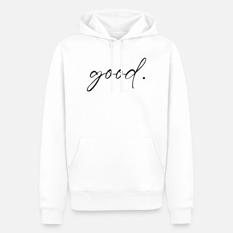 Bien. Chemise Mentalité Responsabilité Motivation - Sweat à capuche Premium bio Homme - blanc