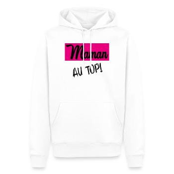 MAMA. OMA. MUTTERTAG - Männer Premium Bio Hoodie - Weiß - Vorne - Nico (187cm)