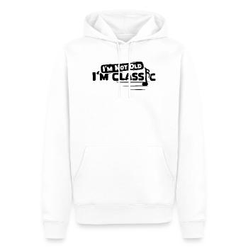 classical music, funny sayings, sheet music, orchestra - Men’s Premium Organic Hoodie - white - Front - Nico (187cm)