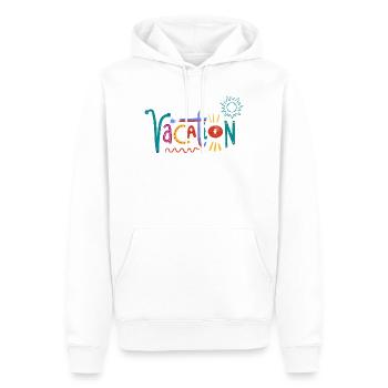 Art coloré de la Saint-Valentin avec des motifs de cœur - Sweat à capuche Premium bio Homme - blanc - Devant - Nico (187cm)