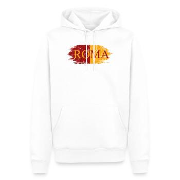 Roma Rom Römer Fußball - Männer Premium Bio Hoodie - Weiß - Vorne - Nico (187cm)
