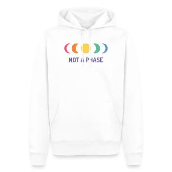 LGBT Pride Month - Not A Phase - Men’s Premium Organic Hoodie - white - Front - Nico (187cm)