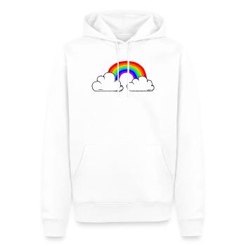 Teh Connection Pride Rainbow Colours / RGB - Männer Premium Bio Hoodie - Weiß - Vorne - Nico (187cm)