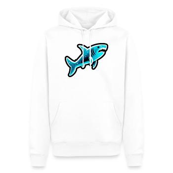 Hai - Männer Premium Bio Hoodie - Weiß - Vorne - Nico (187cm)
