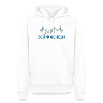 Schnorcheln Herzschlag - Männer Premium Bio Hoodie - Weiß - Vorne - Nico (187cm)