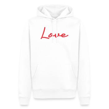 ICH LIEBE DICH. LIEBE. PAAR. GERADE VERHEIRATET. Junggesellinnenabschied - Männer Premium Bio Hoodie - Weiß - Vorne - Nico (187cm)