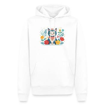süße Katze - Männer Premium Bio Hoodie - Weiß - Vorne - Nico (187cm)
