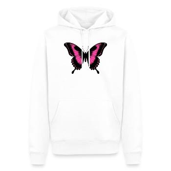 Papillon - Sweat à capuche Premium bio Homme - blanc - Devant - Nico (187cm)