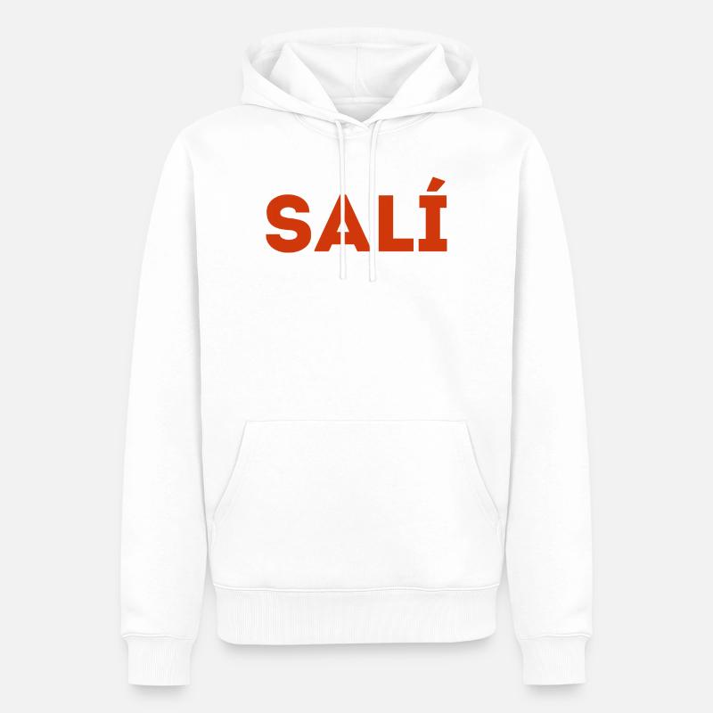 Salí Logo de la compagnie - Sweat à capuche Premium bio Homme - blanc