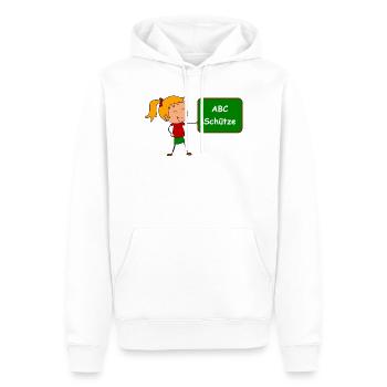 Einschulung ABC Schütze - Männer Premium Bio Hoodie - Weiß - Vorne - Nico (187cm)