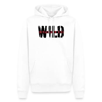 Expérience sauvage - Sweat à capuche Premium bio Homme - blanc - Devant - Nico (187cm)